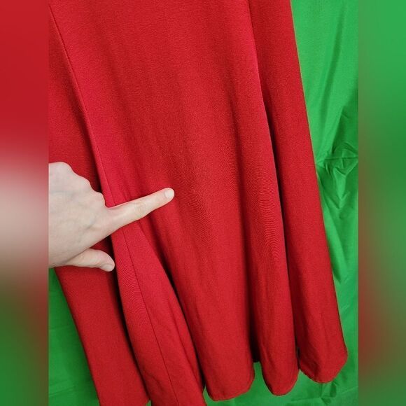 Jessica McClintock Gunne‎ Sax red trumpet silhouette  party/prom dress. - Picture 4 of 13